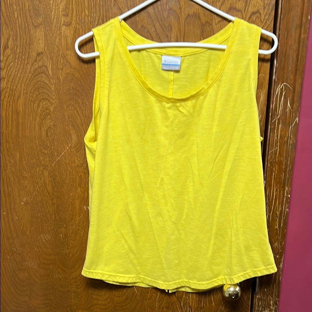 Columbia Bright Yellow Tank Top